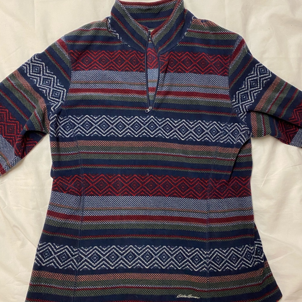 Eddie Bauer Women's Quest Printed Fleece 1/4-Zip